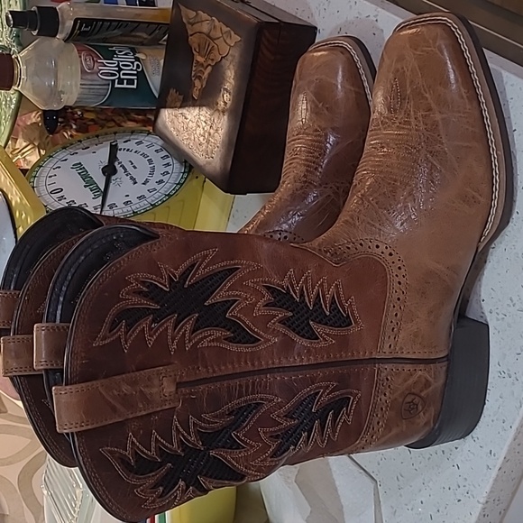 Men's Cool VentTek Western Boot Ariat Size 8 D Style Number Style 10031446 - Picture 2 of 13